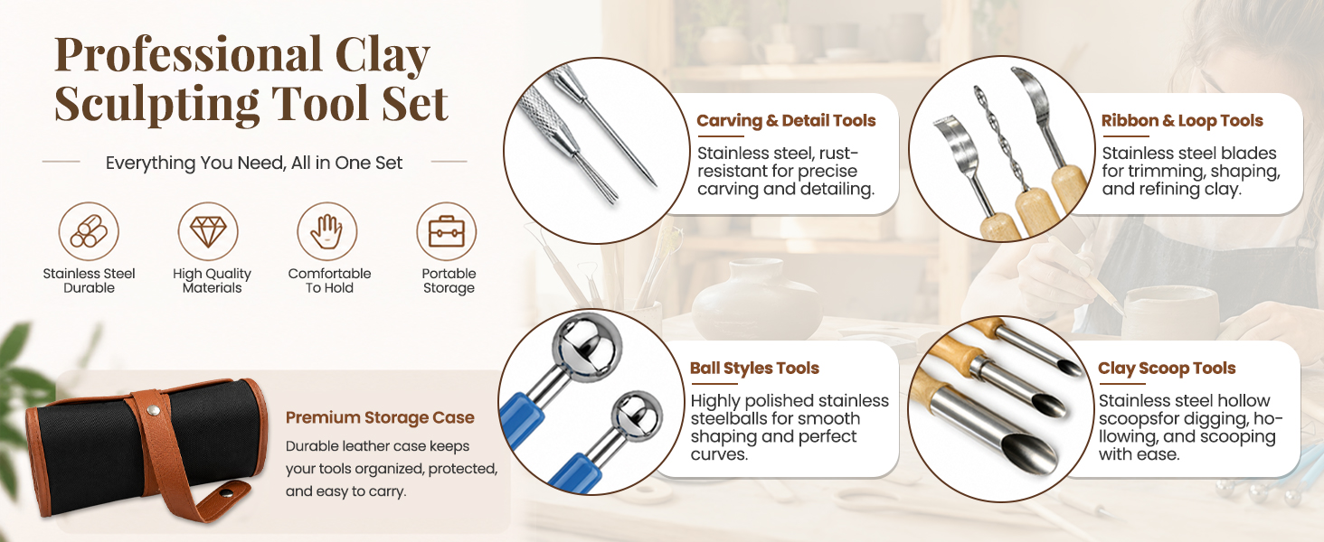 Pottery Tools Kit