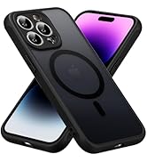 RALEAVO Magnetic for iPhone 15 Case [Compatible with Magsafe] Slim Frosted Matte Cover Translucen...