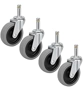 Replacement Casters Compatible with Rubbermaid WaveBrake Mop Bucket: 3 Inch Set of 4 Heavy Duty T...