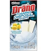Drano Disposal Strips, Garbage Disposal Cleaner and Deodorizer, 10 Uses, Fresh Citrus Scent, 2 St...