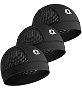 OCQOCQ 3Pcs Breathable Mesh Skull Cap Men Women