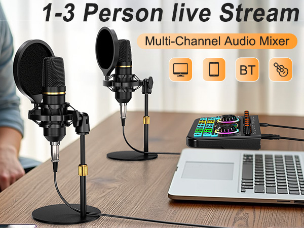 live streaming equipment podcast bundle podcast recording bundle soundboard for pc
