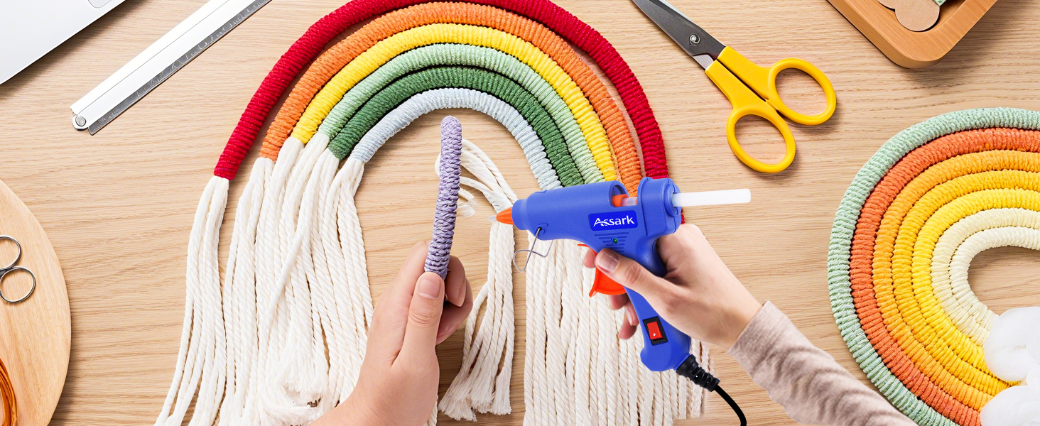 hot glue gun with glue sticks