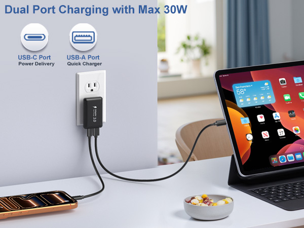 flat usb wall charger
