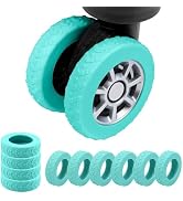 Aorotost 10 Pcs Upgrade Luggage Wheel Covers,Silicone Luggage Wheel Cover, 2-2.4 inches Carry-On ...