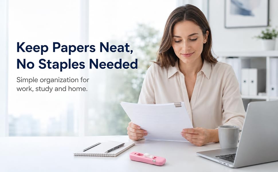 Keep Papers Neat,No Staples Needed