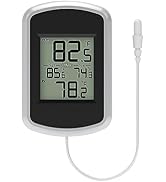 Urageuxy Wired Indoor Outdoor Thermometer, Home Room Temperature Monitor with Min/Max Record and ...