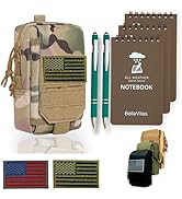 BellaVitas Tactical Pouch Small Notebook Cover EDC Utility Bag Tool Pouch Phone Pouch Holder with...