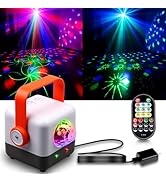 DJANT Disco Ball Light DJ Party Lights, Stage Strobe Lights Projector, Sound Activated with Remot...