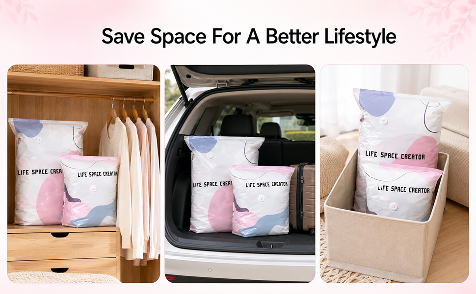 no pump vacuum storage bags