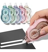 Waicrk Correction Tape with Dispenser, 65.6ft, Tear-Resistant, Easy-to-Use Applicator, for Office...