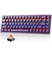 Hexgears U1 Mini USB Keyboard, Mechanical Gaming Keyboard with MX RGB Backlit Compact 68 Keys Win...