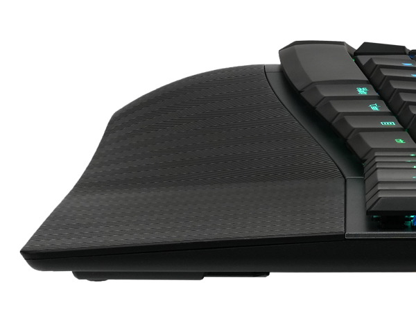 Perixx PERIBOARD-835BL Wireless Ergonomic Mechanical Keyboard - RGB Backlit - Low-Profile Blue Click...
