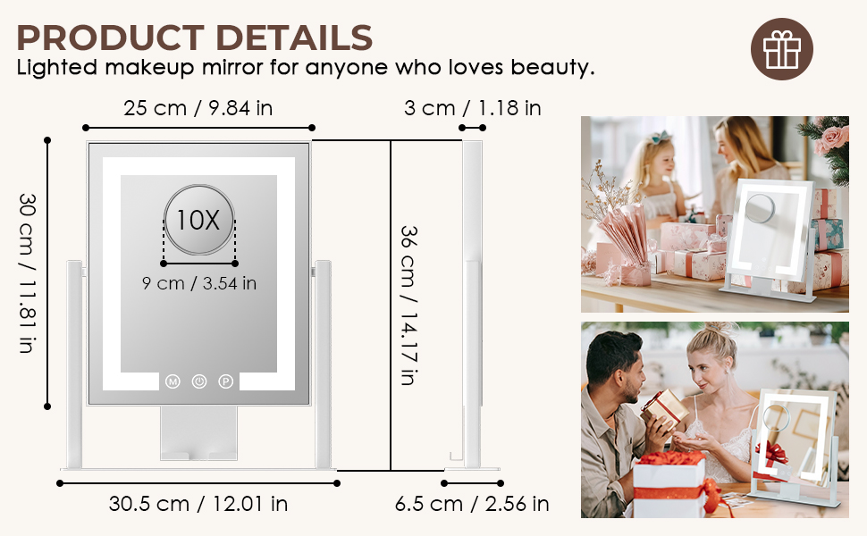 lighted vanity mirror