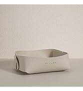 OLETHA Aesthetic Valet Tray, Small Catchall Dish, Traveling Jewelry Holder, Ivory