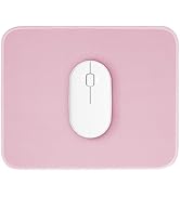 Pink Mouse Pad, Nice and Cute Mouse Pad, Splash-proof Textured 10.2 x 8.2Inch, Stitched Edge Non-...