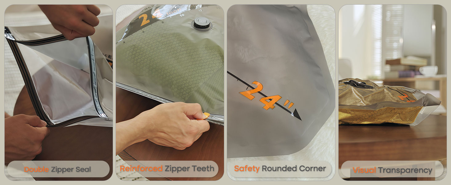 Series of product demonstration images showing rounded corners and transparency features, with text reading 'Softly Rounded Corner' and 'Transparency' visible in separate panels.