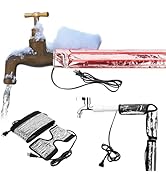 2 Pcs Heat Tape for Water Pipes, 38.5" x 6" Heat Blanket for Straight Water Pipe, 9.75’’ x 5.5’’ ...