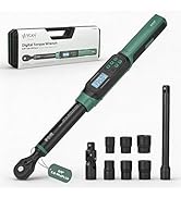 3/8 Torque Wrench Digital (5.02-99.6 Ft.Lb/6.8-135 Nm) ±1% Accuracy Digital Tire Torque Wrench 3/...