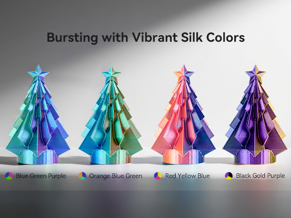 SUNLU Triple Color Silk PLA Filament Bundle 250g