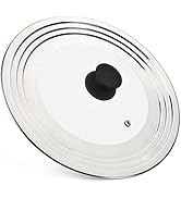 WishDirect Universal Lid for Pots and Pans - One Size Fits All 8.25-12 Inch Pots Frying Pans Skil...