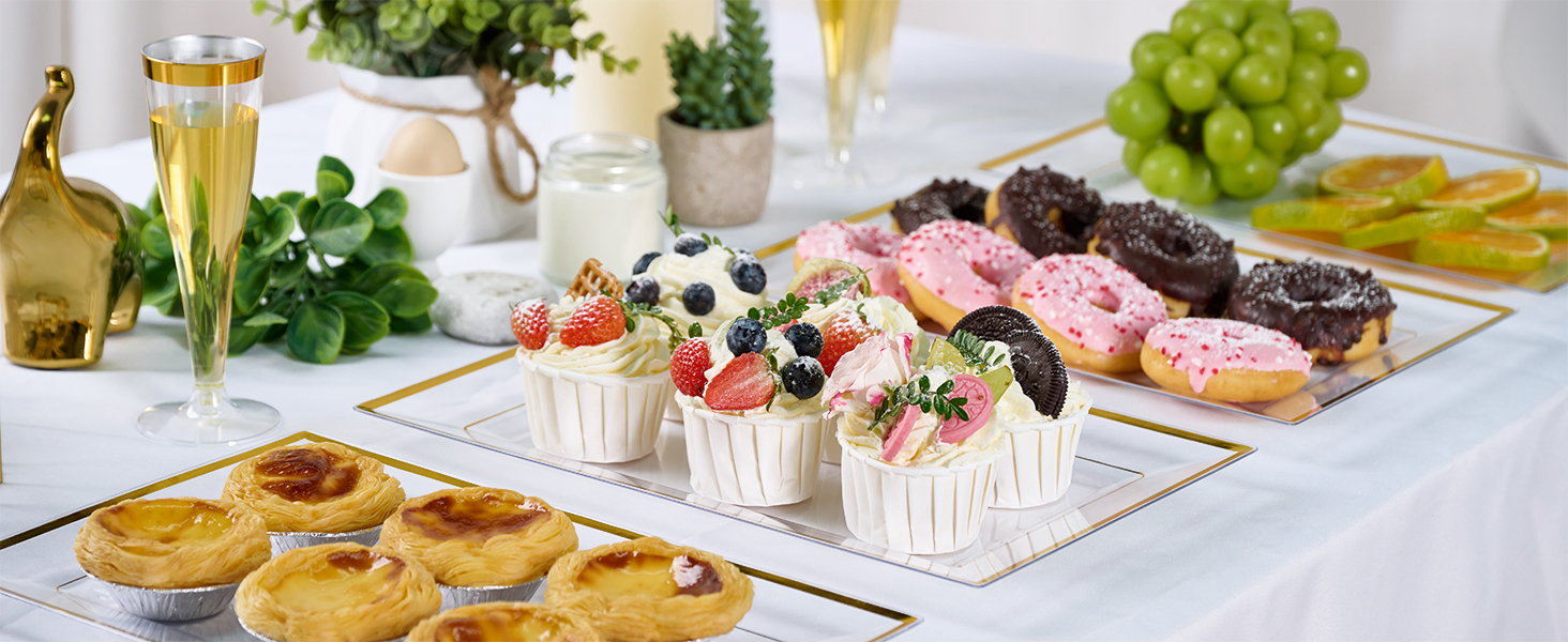 plastic serving trays