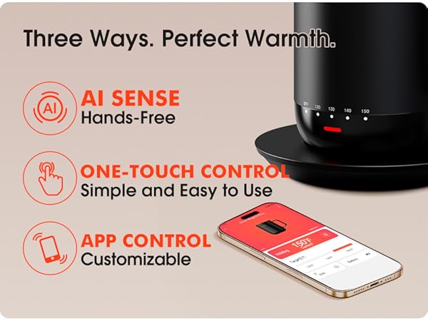 AI self heating mug
