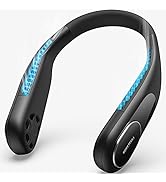 SWEETFULL Portable Neck Fan, Personal Fan Bladeless Fan 4000mAh Hands-Free USB Rechargeable Batte...