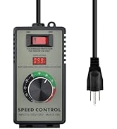 Motor Speed Controller AC 120V 15A Variable Adjuster for Electric Fan Router Duct Exhaust Rheosta...
