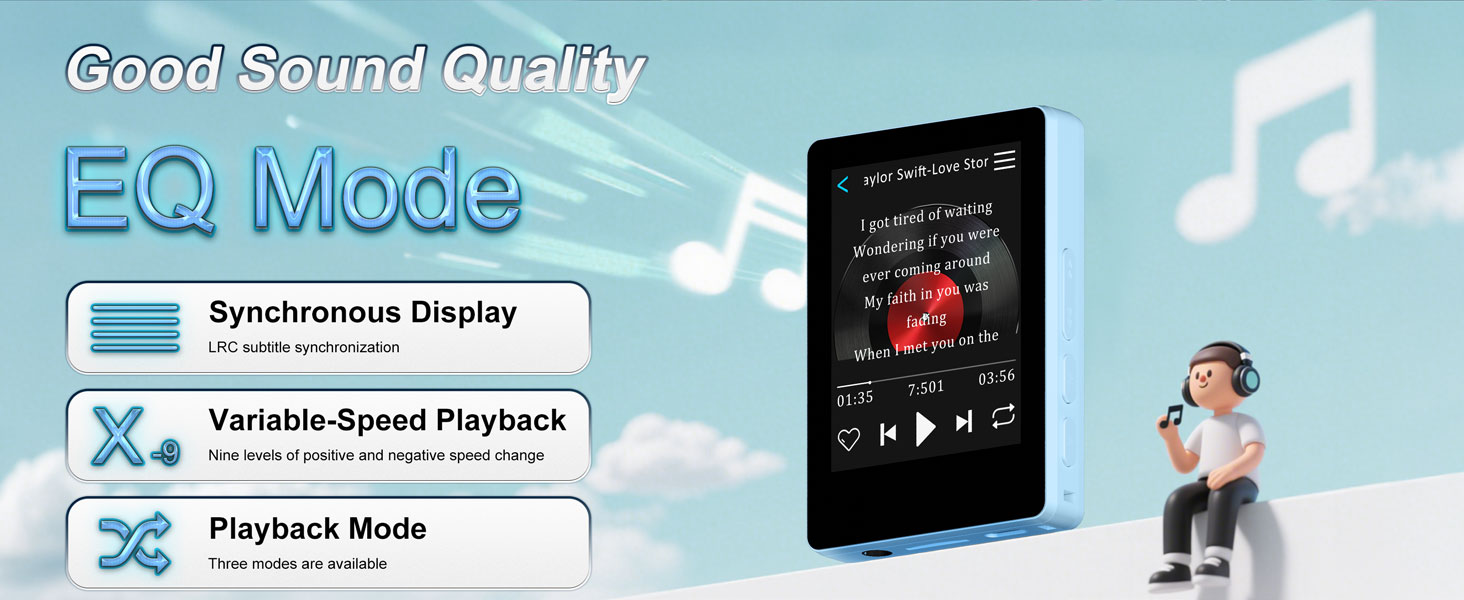 pink mp3 player, tiny mp3 player, small mp3 player, mp3 case, mp3 headphones