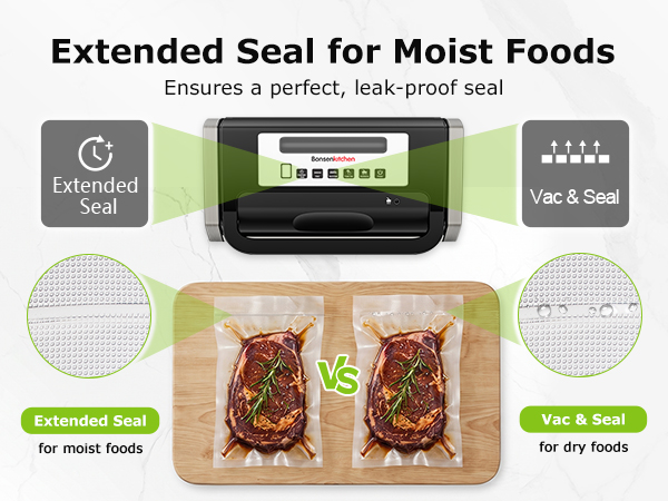 Extended Seal for Moist Foods
