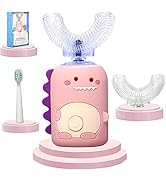 KAQINWX Kids Electric Toothbrushes, U Shaped Ultrasonic Toothbrush, Rechargeable Kids Toothbrush ...