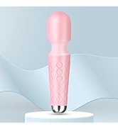 Personal Massager - Handheld Wand Feature, Quiet &amp; Waterproof - 20 Speeds 8 Patterns Cordless Vib...