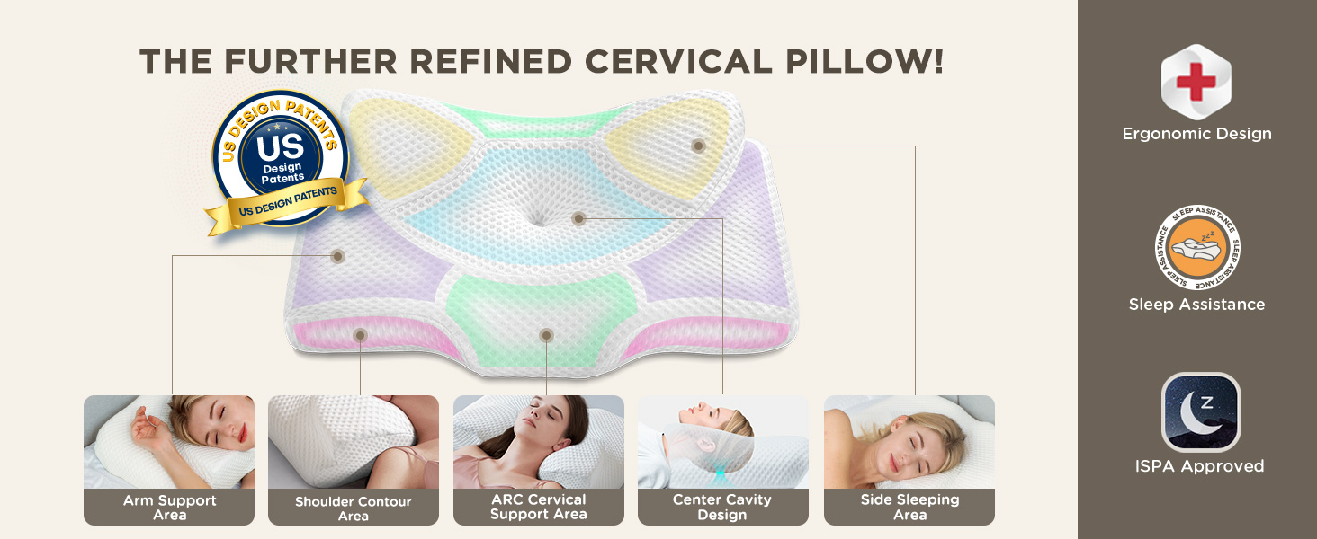 THE FURTHER REFINED CERVICAL PILLOW!