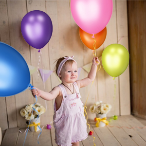bright color balloons