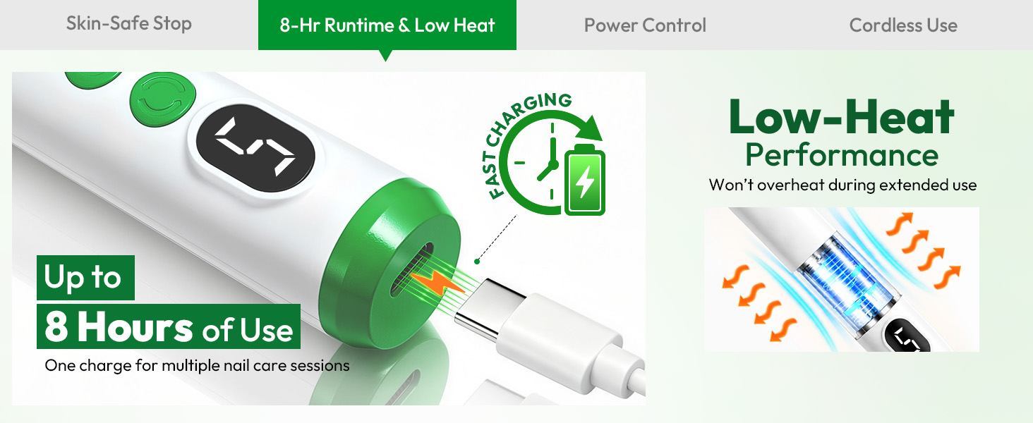 Verdora Electric Nail Drill for Thick Nail