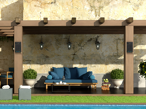 outdoor speaker covers heavy duty water sun sand protection UV 50 snug fitting dust double stitch