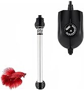 hygger 50W Mini Inline Quartz Glass Aquarium Heater with External Controller, Adjustable Submersi...