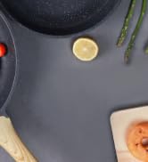 Ceramic Nonstick Frying Pan with Lid - 10&amp;#34; Healthy Non-Toxic Non Stick Skillet Omelette Pans...