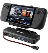 Steam Deck Dock, WAVLINK 6-in-1 Docking Station for Steam Deck/ROG Ally with 4K@144Hz HDMI 2.1, 1...