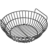 Charcoal Basket, Grill Ash Basket for Big Green Egg Large, 14 Inches Porcelain Steel Ash Basket