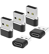 USB to USB C Adapter for i-Phone 16 Charger 5Pack,USBC Female to A Male OTG Type C Converter for ...