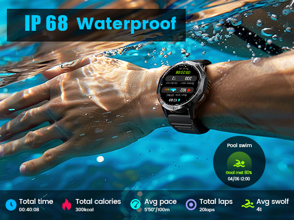 round smart watch large smart watch mens military smart watch