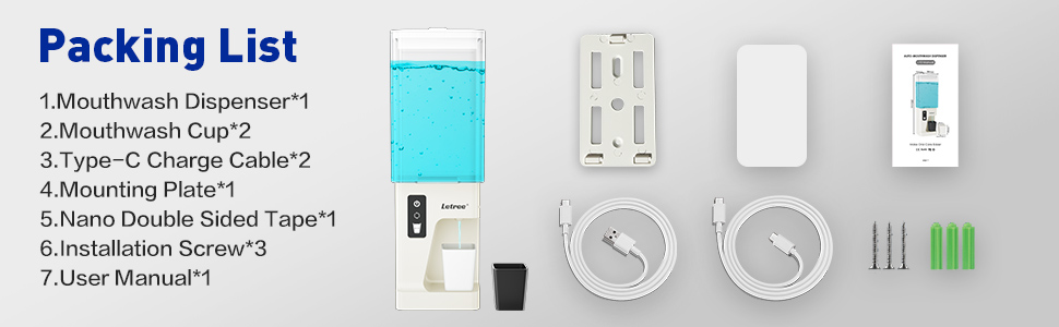 mouthwash dispenser for bathroom