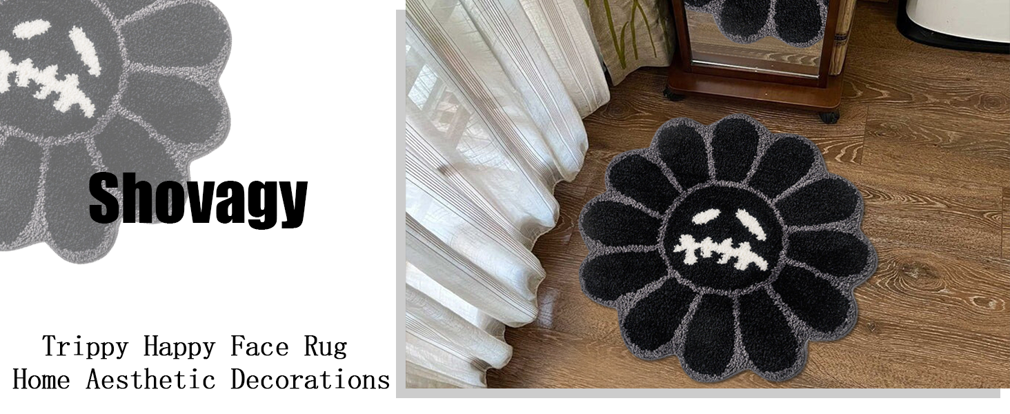 Trippy Smile Face Rug