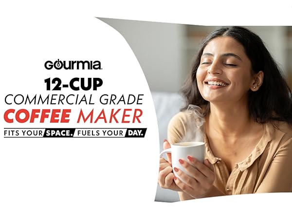 12 Cup Commercial Grade Coffee Maker from Gourmia 