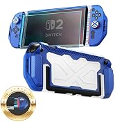 Toladoshop Dockable for Switch 2 Grip Case (2025) Accessories, Armor Slim Military-Grade Protecti...