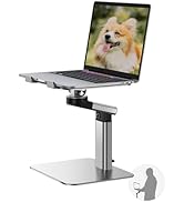 Vaydeer Portable Standing Desk Converter, All-in-One Aluminum Laptop Stand Adjustable Height 360°...