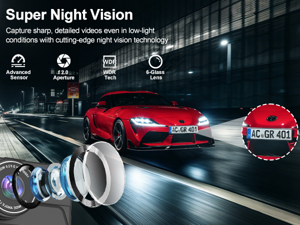 dash cam front and rear