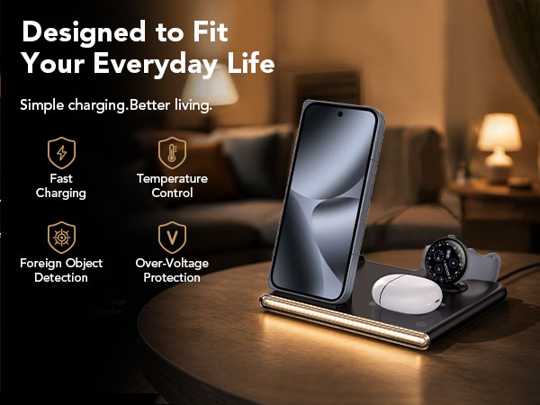 watch and phone charger